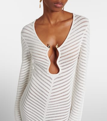 Cassis chevron knitted maxi dress | Rebecca Vallance