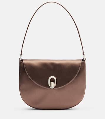 Tondo Small satin shoulder bag | Savette