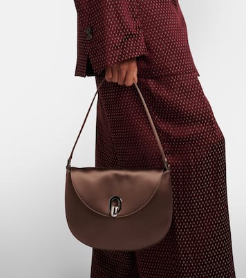 Tondo Small satin shoulder bag | Savette