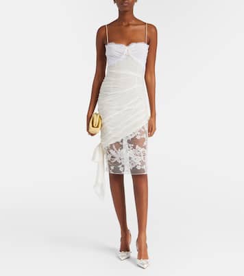 Begum 70 satin slingback pumps | Amina Muaddi