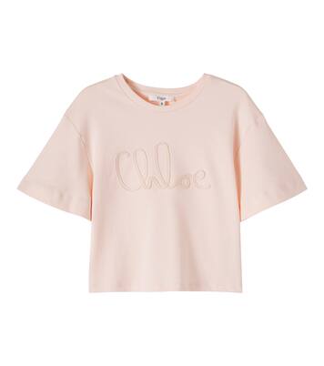 Logo cotton jersey T-shirt | Chloé Kids