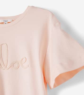 Logo cotton jersey T-shirt | Chloé Kids