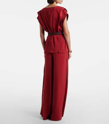 Crêpe wide-leg pants | Max Mara