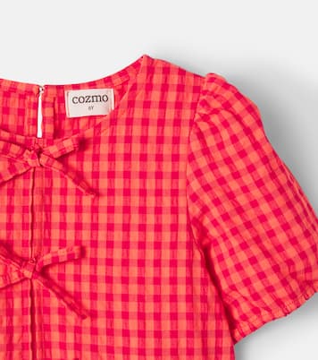 Joy checked cotton top and shorts set | Cozmo