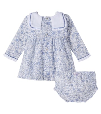 Bebé - set de vestido y braga Aranda de algodón floral | La Coqueta