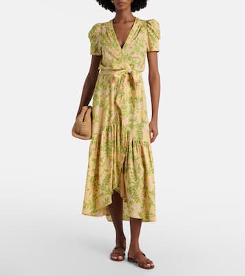 Baba floral cotton wrap dress | Poupette St Barth
