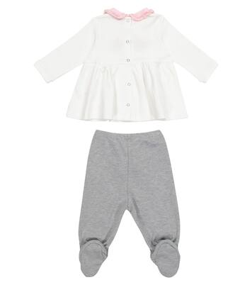 x Chiara Ferragni Baby Eyestar cotton blouse and pants set | Monnalisa