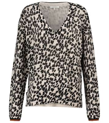 Pull Wild Touch en laine et cachemire à motif léopard | Dorothee Schumacher