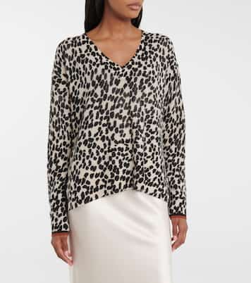 Pull Wild Touch en laine et cachemire à motif léopard | Dorothee Schumacher