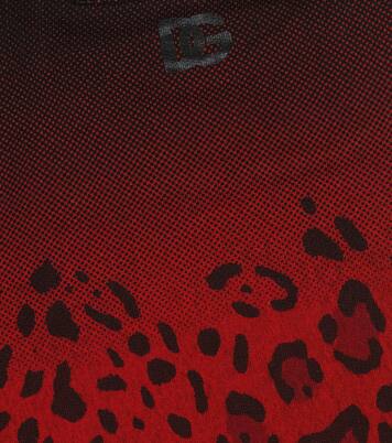 Leopard-printed shorts | Dolce&Gabbana Kids