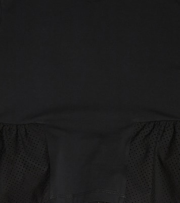 T-Shirt aus Mesh und Baumwolle | Brunello Cucinelli Kids
