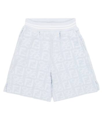 Shorts FF en felpa mezcla de algodón | Fendi Kids