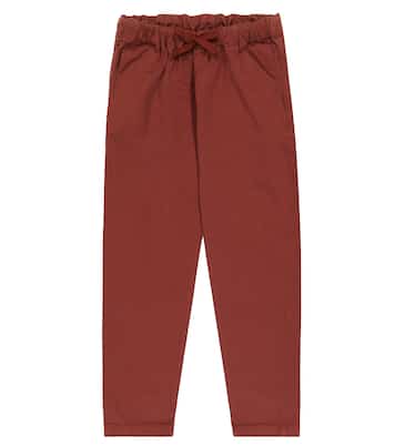 Leda striped cotton pants | Caramel