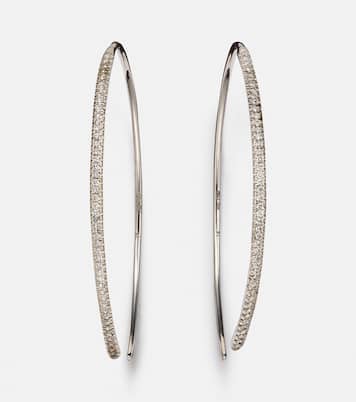 Orecchini a cerchio Eye in oro 18kt con diamanti | Ileana Makri