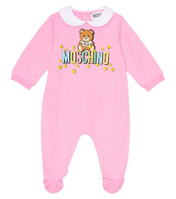 Bébé – Grenouillère imprimée en coton | Moschino Kids