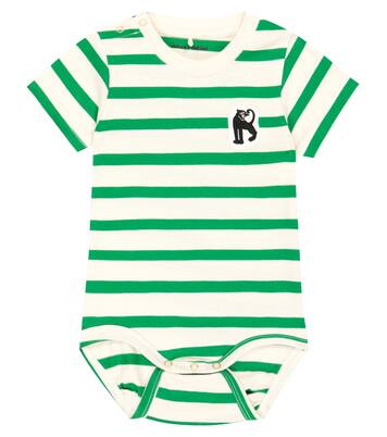 Baby Panther Patch cotton bodysuit | Mini Rodini