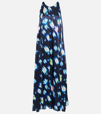 Floral satin midi dress | Dorothee Schumacher
