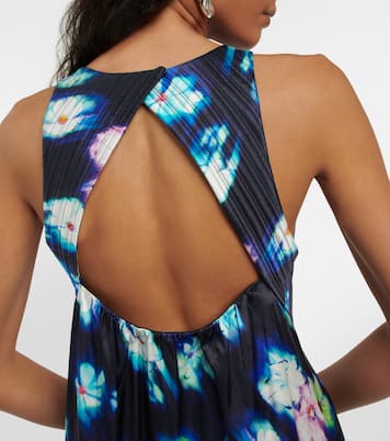 Floral satin midi dress | Dorothee Schumacher