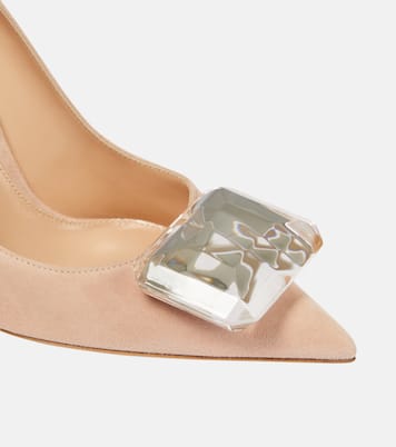 Pumps Jaipur 105 in suede con cristalli | Gianvito Rossi