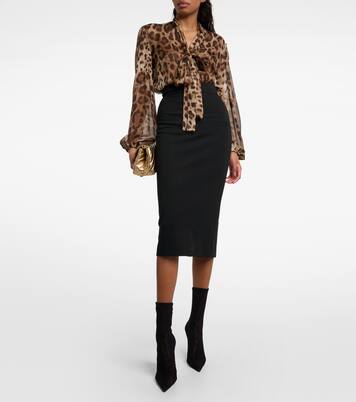 Bottines Lollo en dentelle et cuir | Dolce&Gabbana