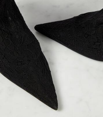 Bottines Lollo en dentelle et cuir | Dolce&Gabbana
