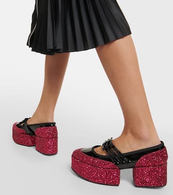 x Repetto platform mary janes | Noir Kei Ninomiya