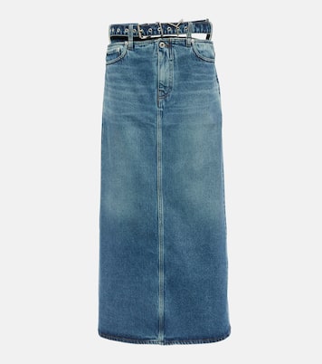 Falda larga Y Belt en denim | Y/Project