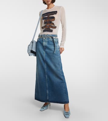 Falda larga Y Belt en denim | Y/Project