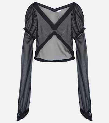 Top raccourci en soie | Acne Studios