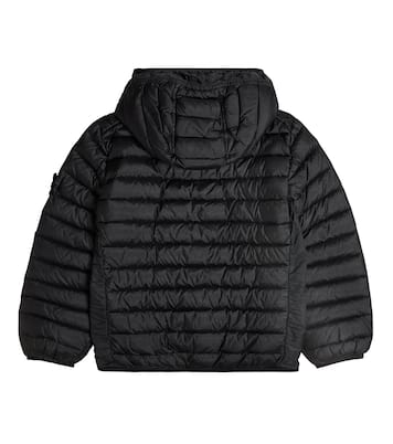 Chaqueta con capucha y paneles de plumas | Stone Island Junior