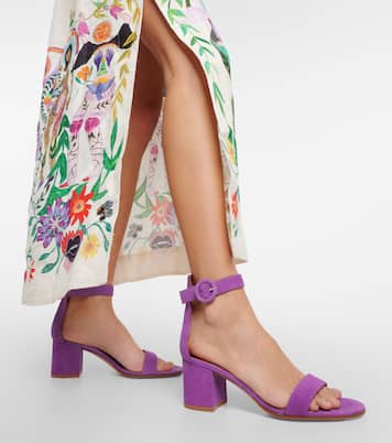 Sandalen Versilia 60 aus Veloursleder | Gianvito Rossi