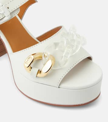 Monyca leather platform sandals  | See By Chloé