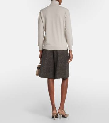 Camiseta de cachemir con cuello alto | Brunello Cucinelli