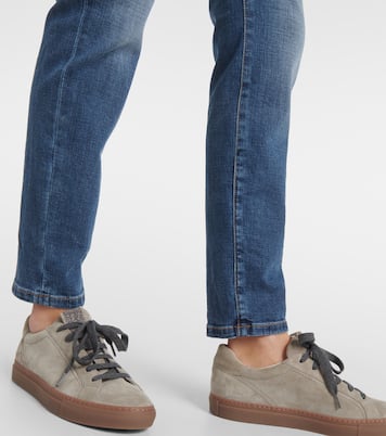Jeans skinny cropped de tiro alto | Brunello Cucinelli
