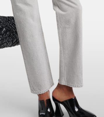 90s Pinch Waist high-rise straight jeans  | Agolde