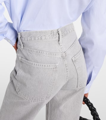 90s Pinch Waist high-rise straight jeans  | Agolde