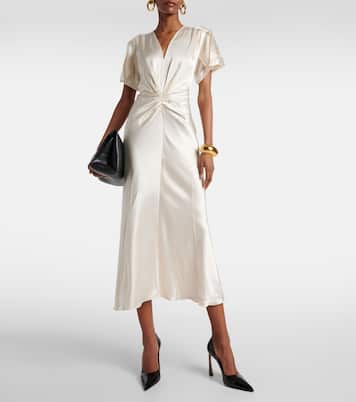 Abito midi in raso | Victoria Beckham