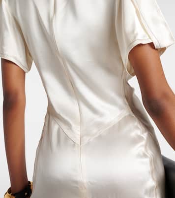 Abito midi in raso | Victoria Beckham