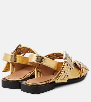 Ballerine Buckle in similpelle | Ganni