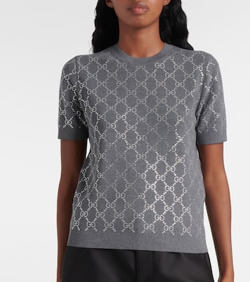 Top en laine à ornements | Gucci
