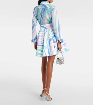 Minifalda Marmo de popelín de algodón | Pucci