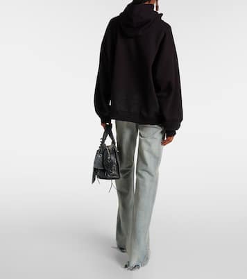 Felpa Metal BB in cotone con cappuccio | Balenciaga