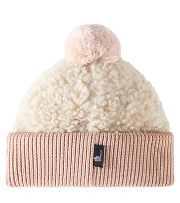 Wool-trimmed teddy beanie | Moncler Grenoble Enfant