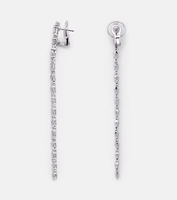 Orecchini Y-Not in oro bianco 18kt con diamanti | Yeprem