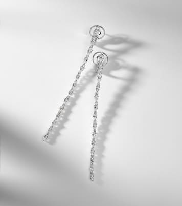 Orecchini Y-Not in oro bianco 18kt con diamanti | Yeprem