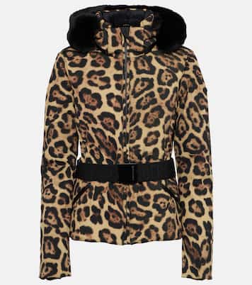 Felis leopard-print down ski jacket | Goldbergh