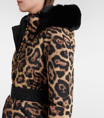Felis leopard-print down ski jacket | Goldbergh