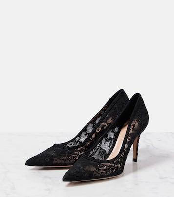 Salones Pointy 85 de encaje | Gianvito Rossi