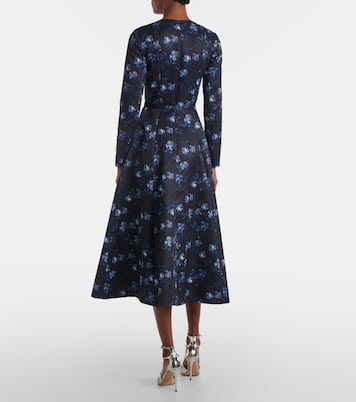 Bedrucktes Cocktailkleid Capucine aus Taft | Emilia Wickstead