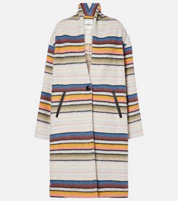 Striped wool-blend coat | Marant Etoile